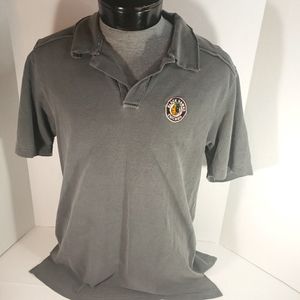 NWOT Men's Chicago Black Hawks Reebok Polo Shirt